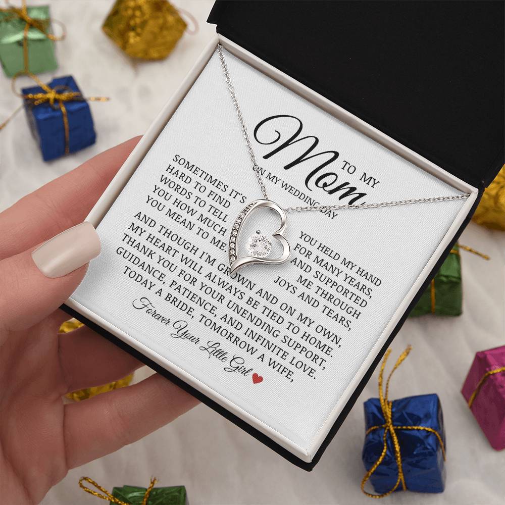 To My Mom On My Wedding Day, Forever Love Necklace