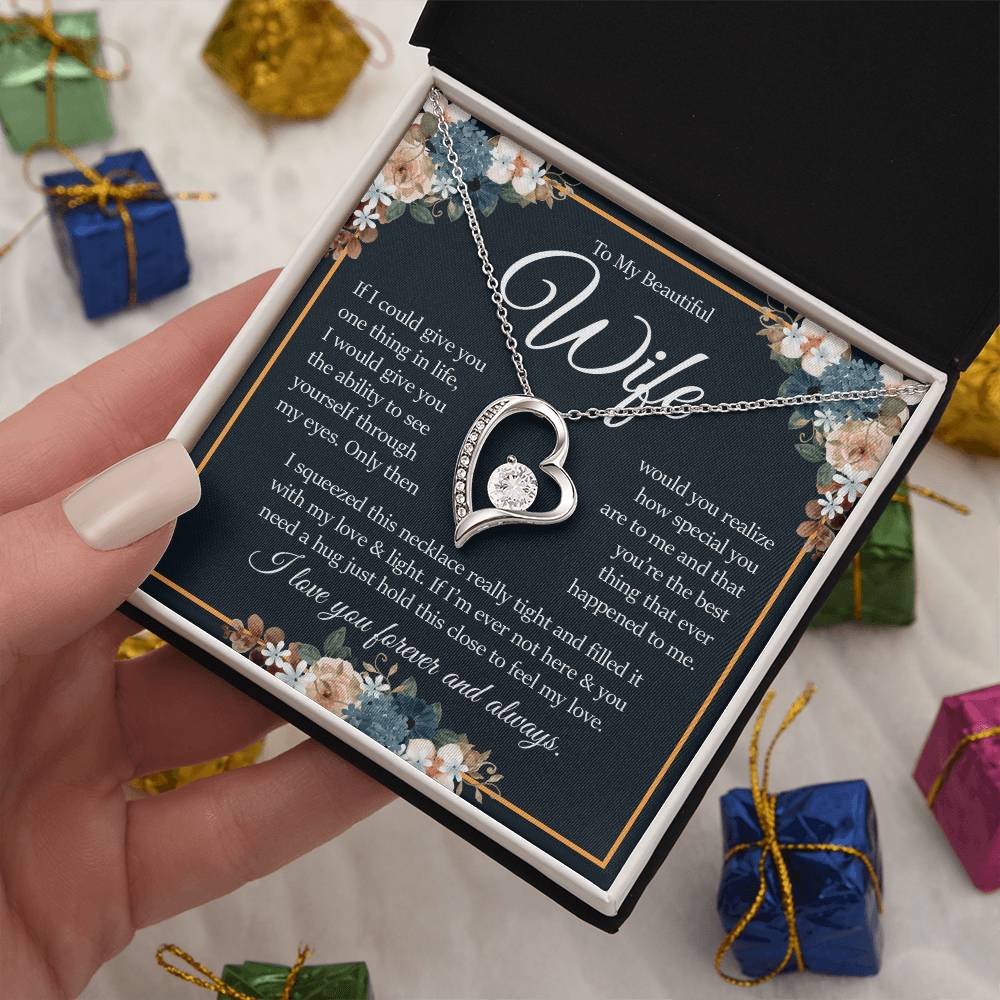 To My Beautiful Wife, Forever Love Necklace