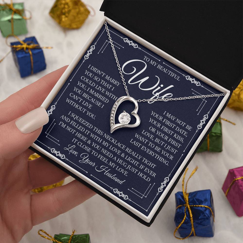 To My Beautiful Wife, Forever Love Necklace