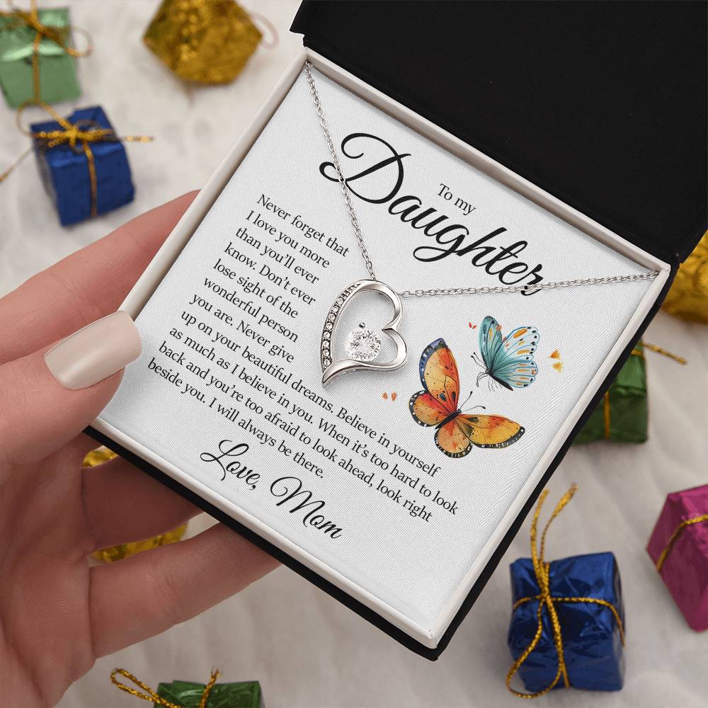 Daughter Gift, Forever Love Necklace