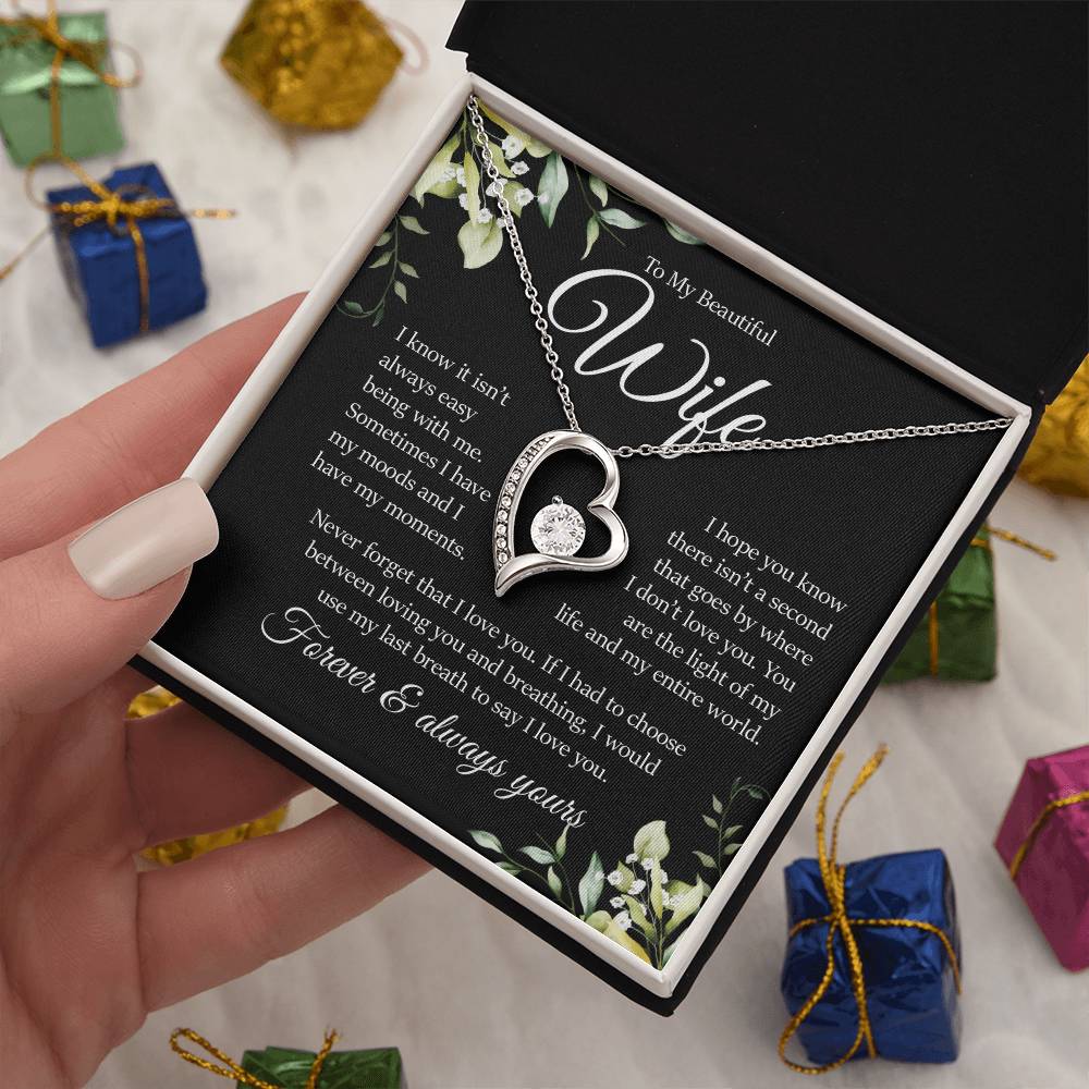 To My Beautiful Wife, Forever Love Necklace