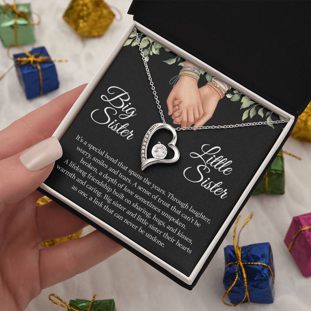 Big Sister Little Sister , Forever Love Necklace