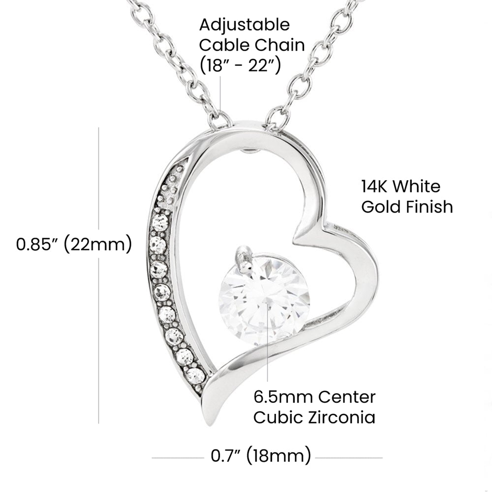 Forever Love Necklace - To My Beautiful Wife "You Are My Best Friend"