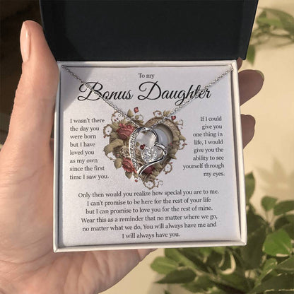 Bonus Daughter Gift, Forever Love Necklace
