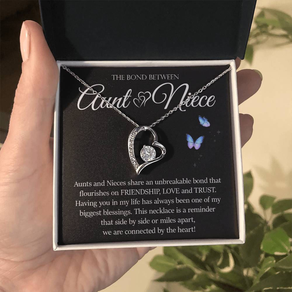 Forever Heart Necklace, Aunt and Niece Gift