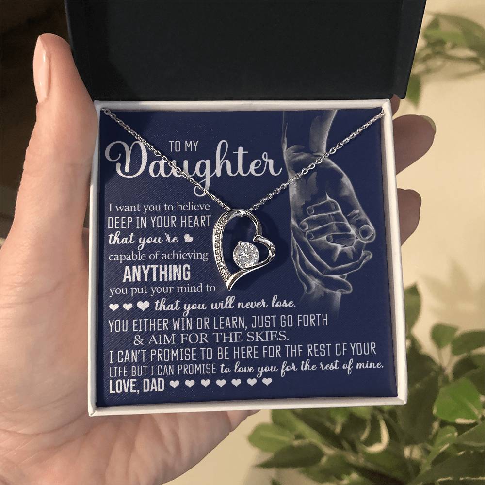 To My Daughter, Forever Love Necklace