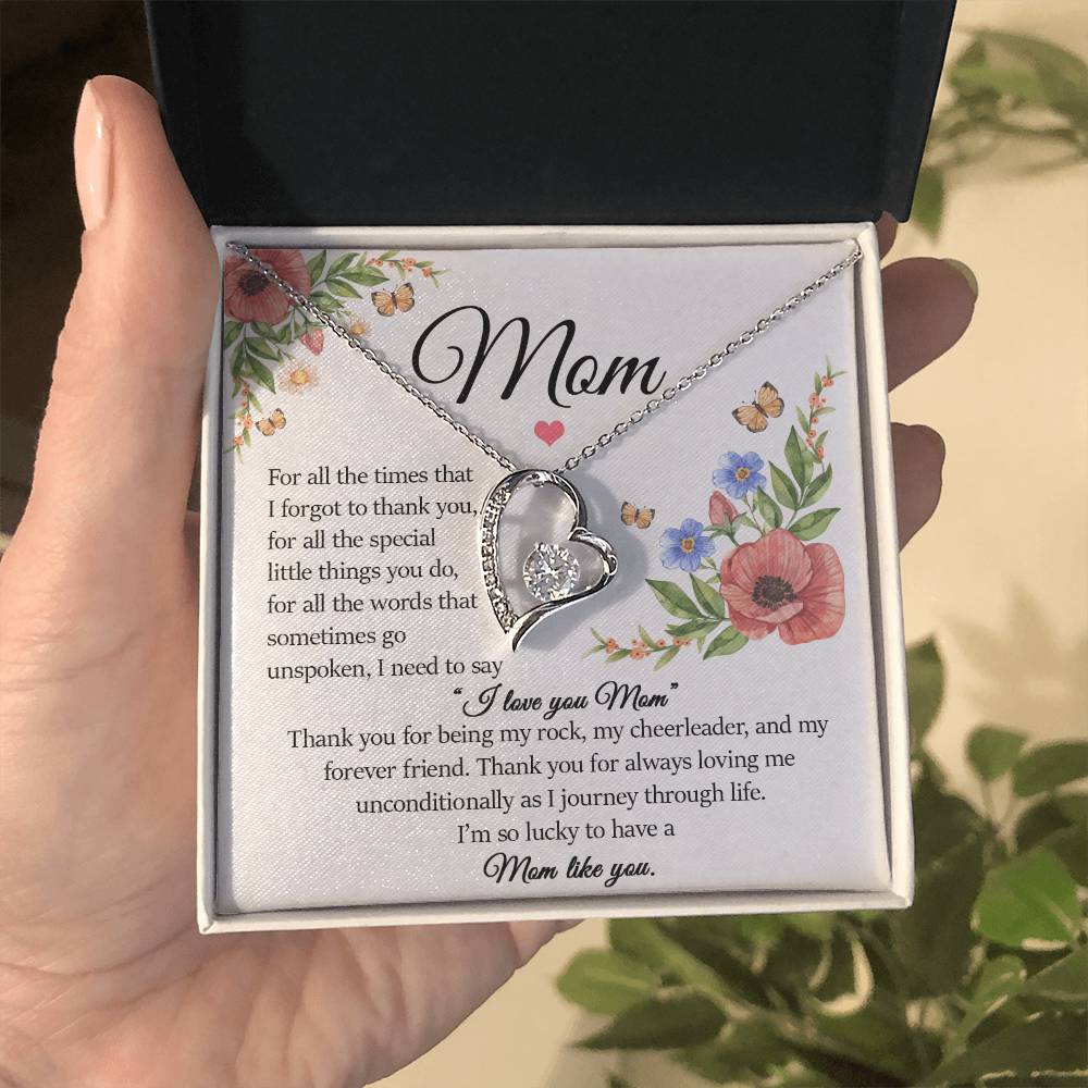 Mom Gift, Forever Love Necklace