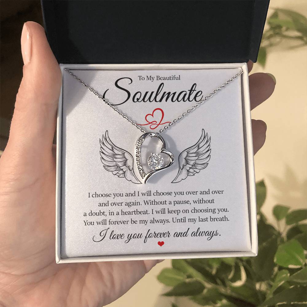 To My Beautiful Soulmate, Forever Love Necklace
