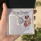 To My Daughter On Your Pregnancy, Forever Heart Necklace