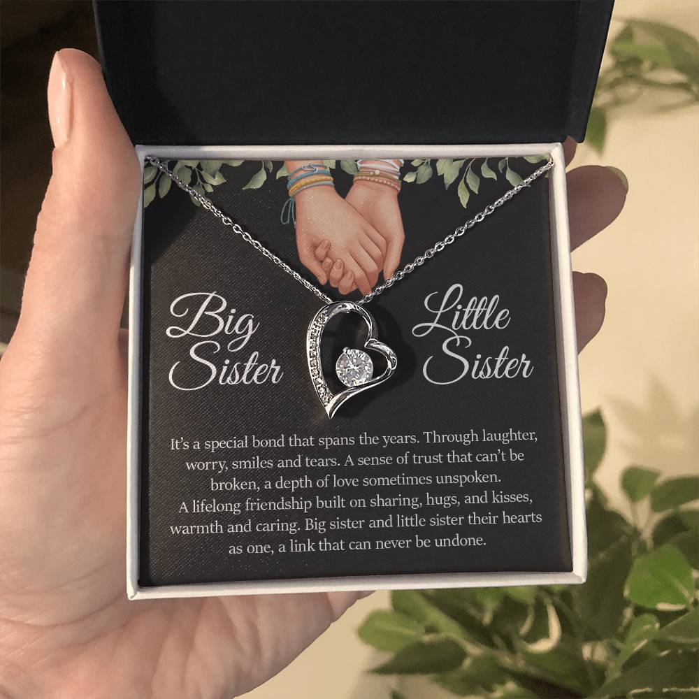 Big Sister Little Sister , Forever Love Necklace
