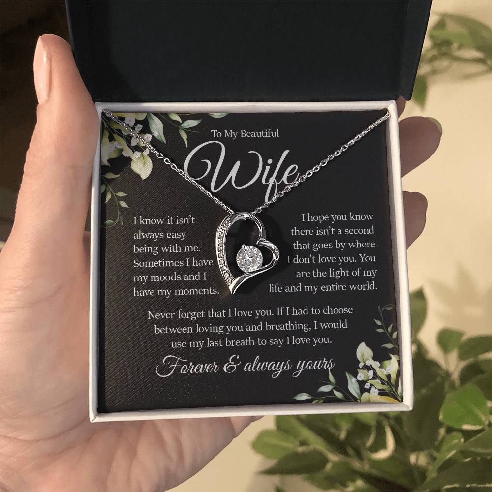 To My Beautiful Wife, Forever Love Necklace