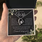 To My Beautiful Wife, Forever Love Necklace