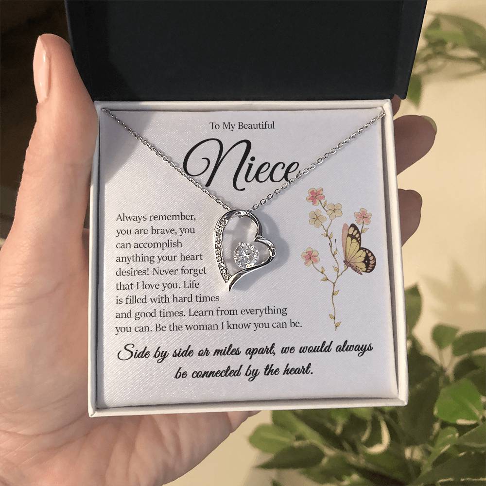 Forever Heart Necklace, Niece Gift
