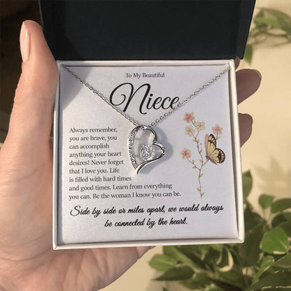 Forever Heart Necklace, Niece Gift