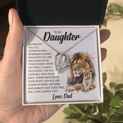 Forever Heart Necklace, Daughter Gift