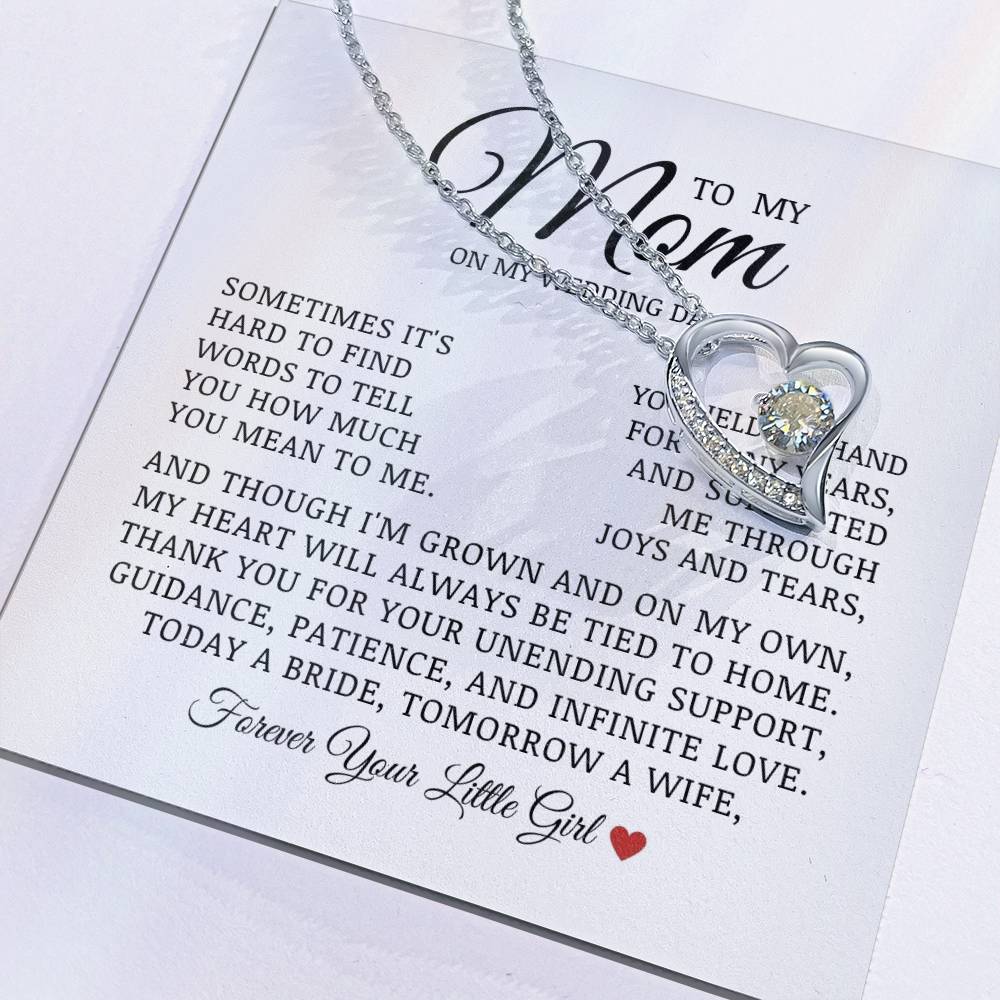 To My Mom On My Wedding Day, Forever Love Necklace
