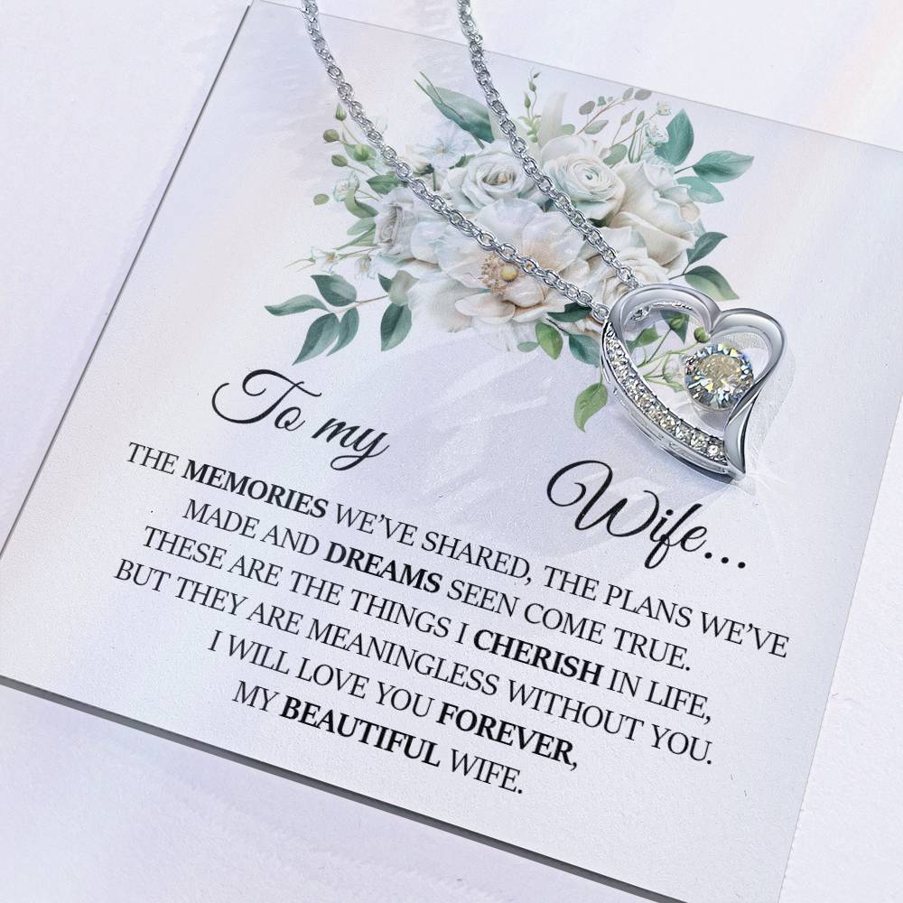 To My Wife, Forever Love Necklace