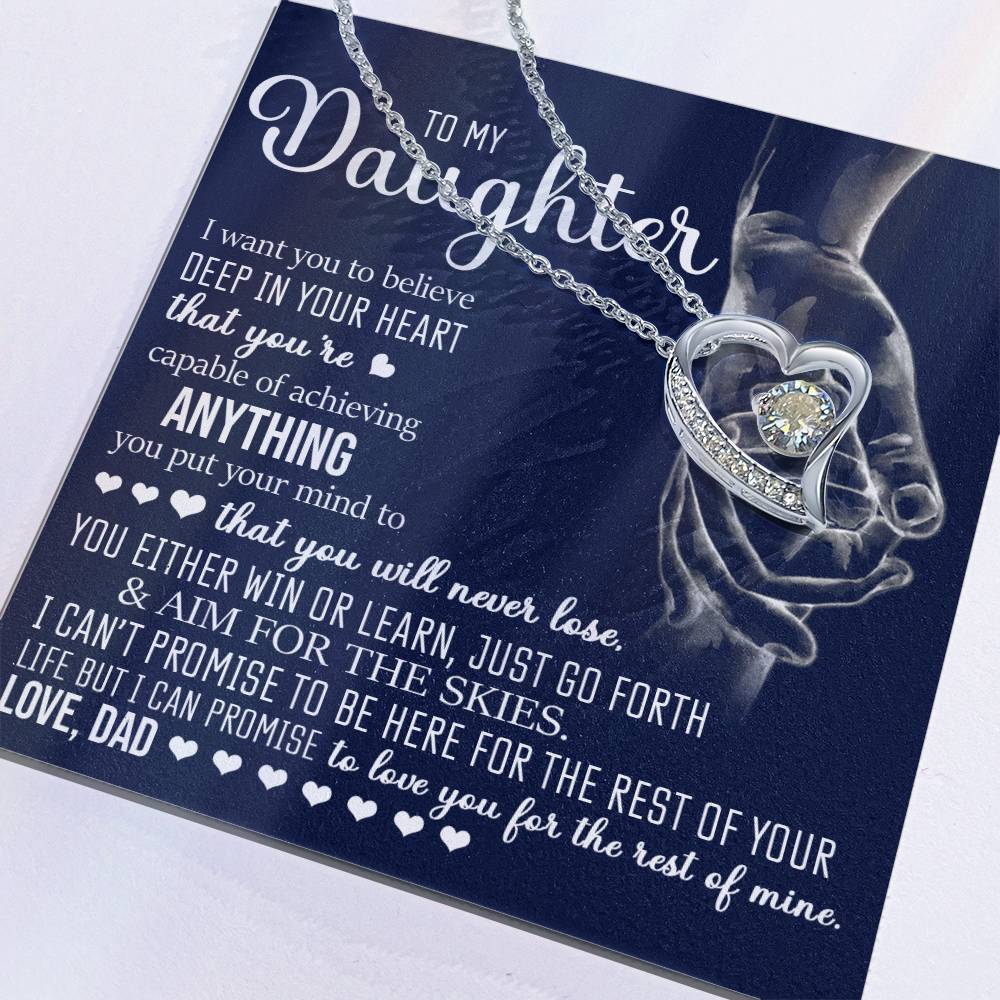 To My Daughter, Forever Love Necklace
