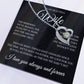 To My Beautiful Wife " Dreams Come True" Heart Necklace