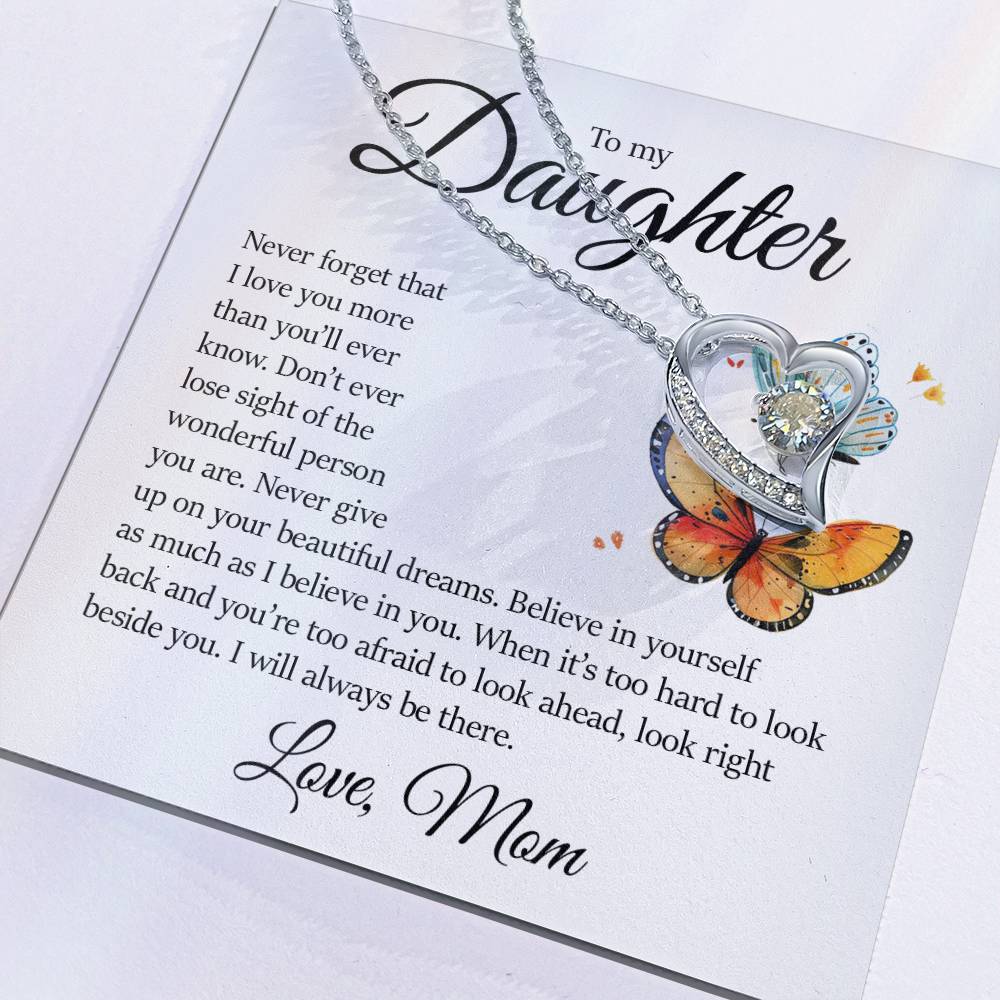 Daughter Gift, Forever Love Necklace