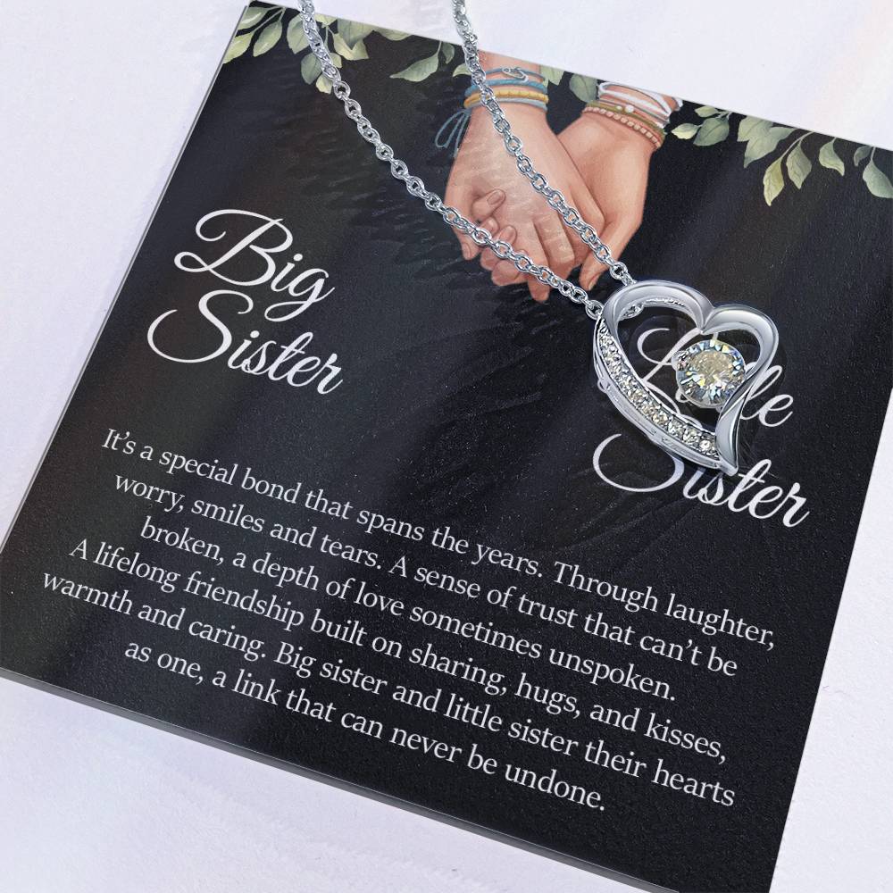 Big Sister Little Sister , Forever Love Necklace
