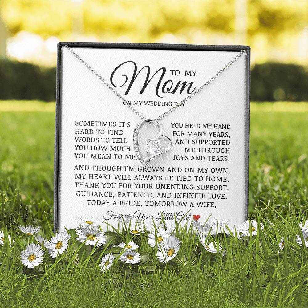 To My Mom On My Wedding Day, Forever Love Necklace