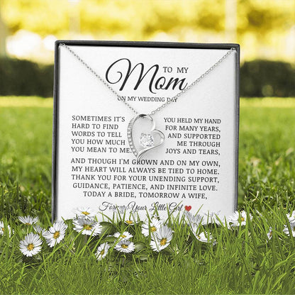 To My Mom On My Wedding Day, Forever Love Necklace