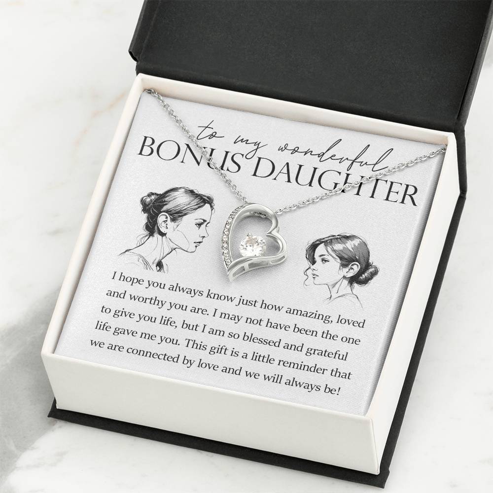 Forever Heart Necklace, Bonus Daughter Gift