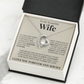 Forever Love Necklace - To My Beautiful Wife "You're The Best Thing That Ever Happened To Me"