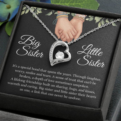 Big Sister Little Sister , Forever Love Necklace