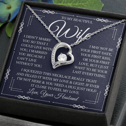 To My Beautiful Wife, Forever Love Necklace