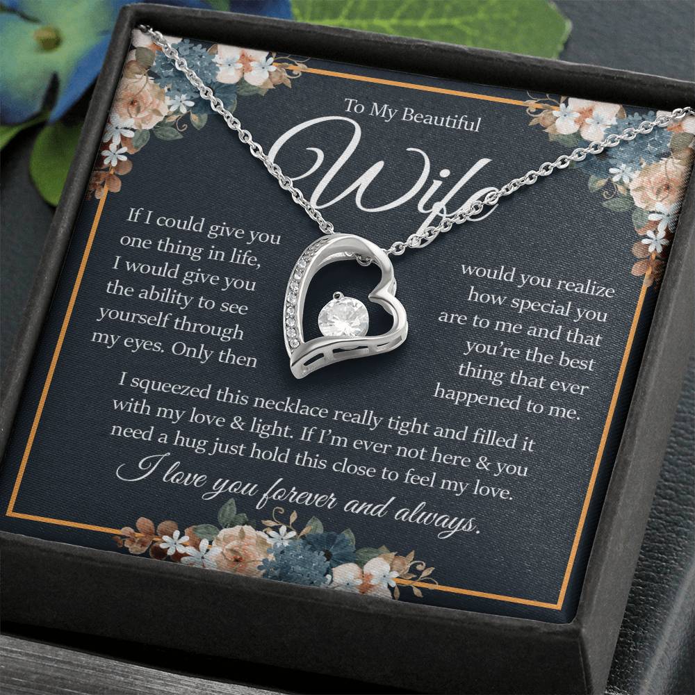 To My Beautiful Wife, Forever Love Necklace