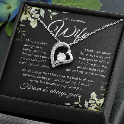To My Beautiful Wife, Forever Love Necklace