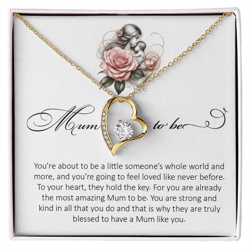 Forever Heart Necklace, Mum To Be