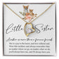 Forever Heart Necklace, Little Sister Gift