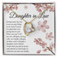 Daughter In Law, Forever Heart Necklace