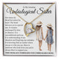 Forever Heart Necklace, Unbiological Sister Gift