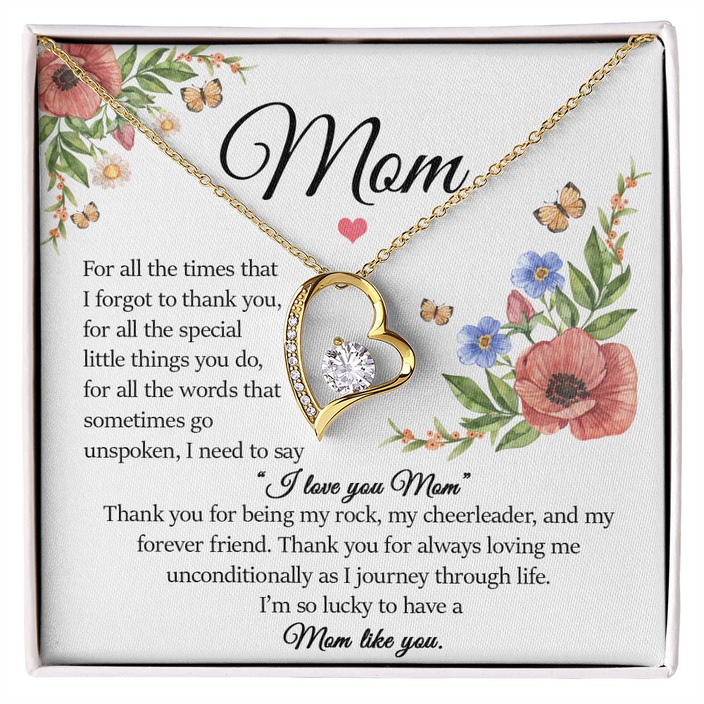 Mom Gift, Forever Love Necklace