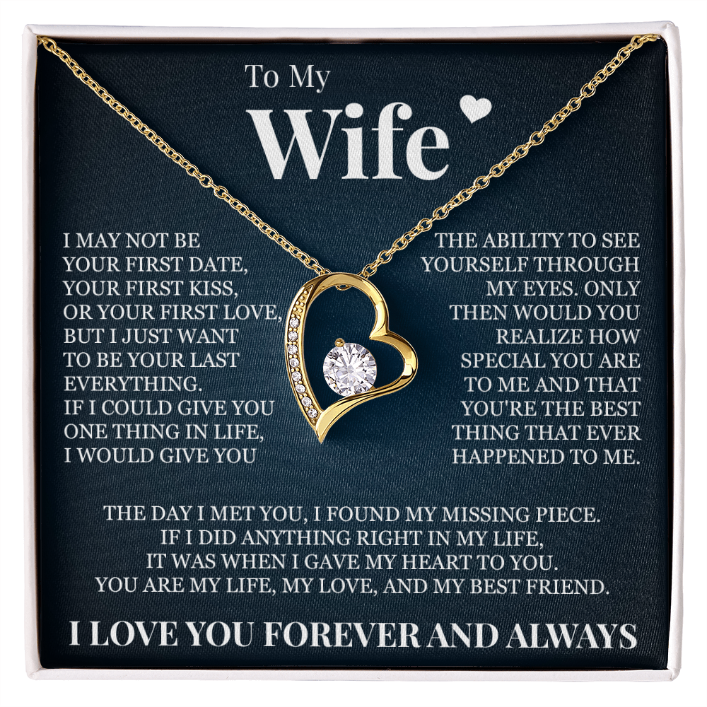 Forever Love Necklace - To My Wife "I Found My Missing Piece"