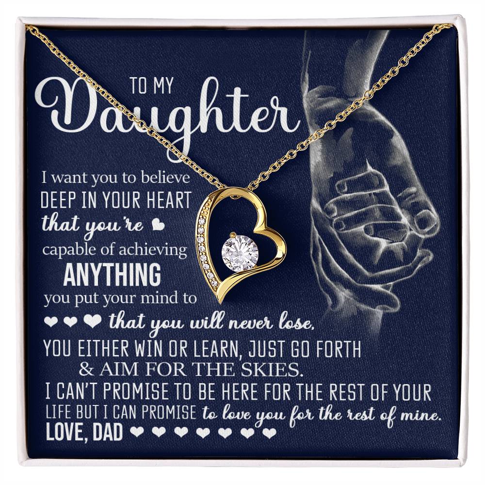 To My Daughter, Forever Love Necklace