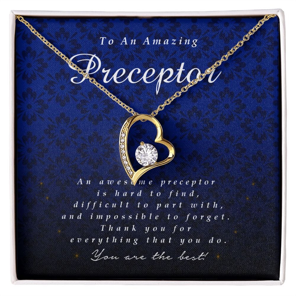 To an Amazing Preceptor, Forever Heart Necklace, Preceptor Gift
