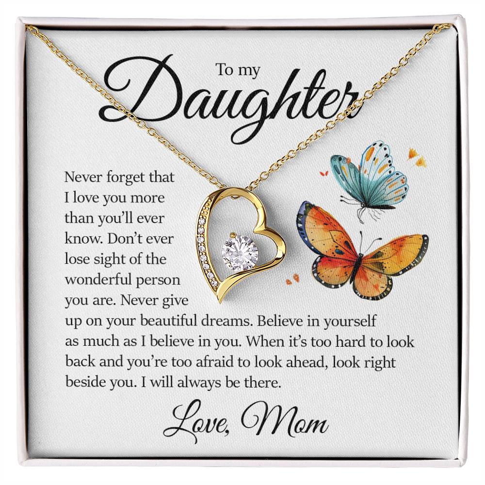 Daughter Gift, Forever Love Necklace