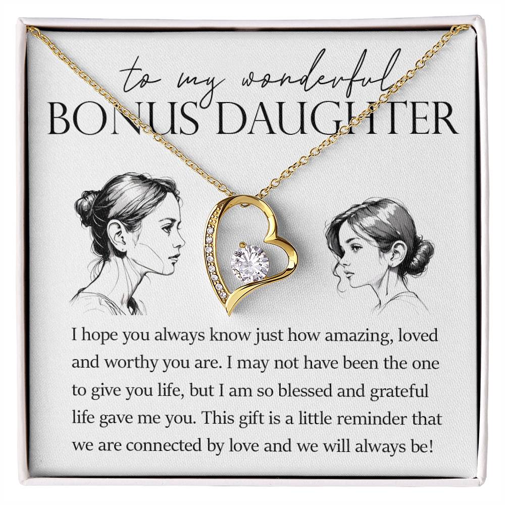 Forever Heart Necklace, Bonus Daughter Gift
