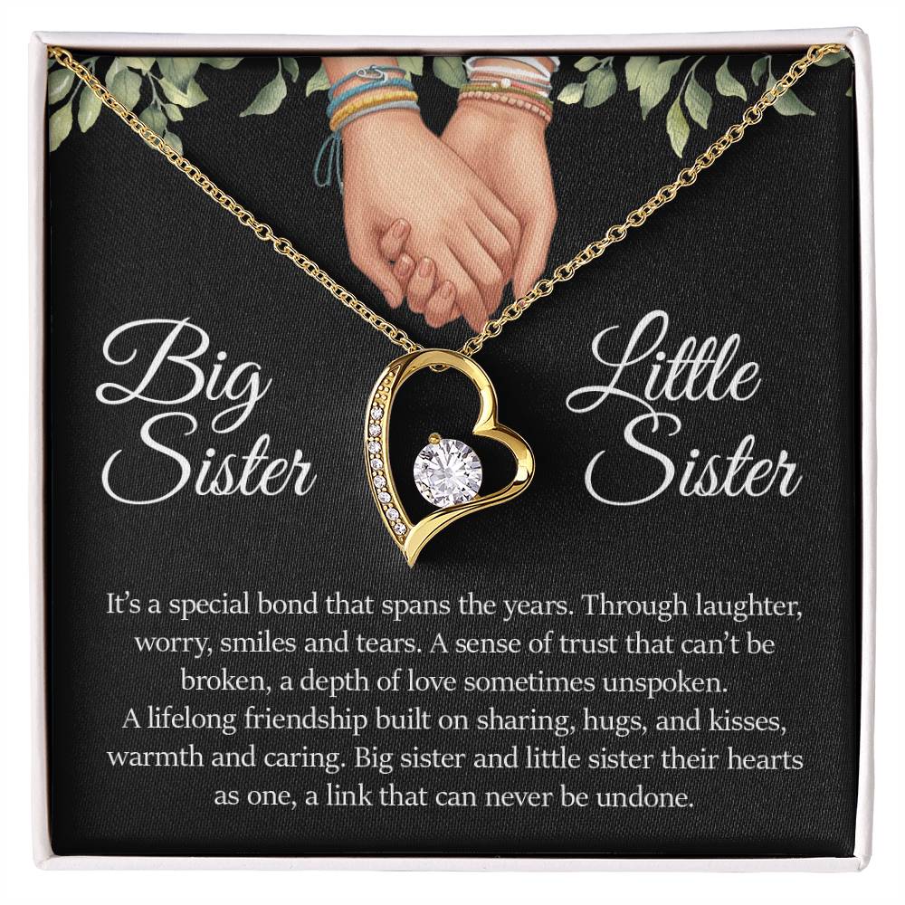 Big Sister Little Sister , Forever Love Necklace