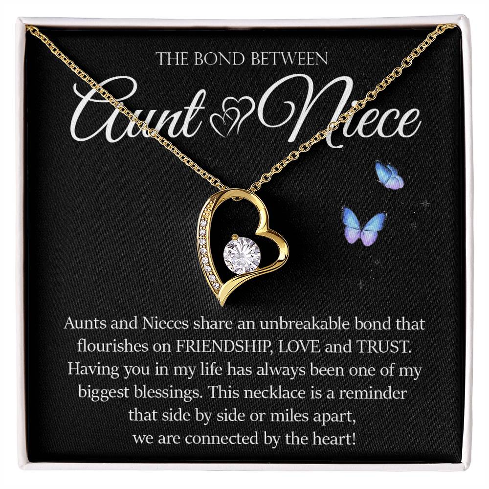 Forever Heart Necklace, Aunt and Niece Gift