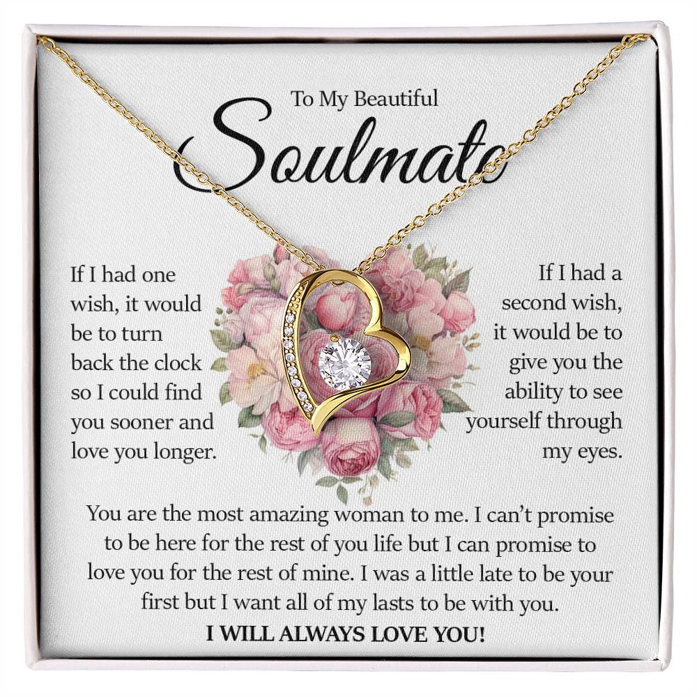 To My Beautiful Soulmate, Forever Love Necklace