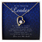 To an Amazing Leader Gift, Forever Heart Necklace