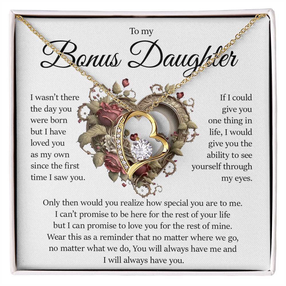 Bonus Daughter Gift, Forever Love Necklace