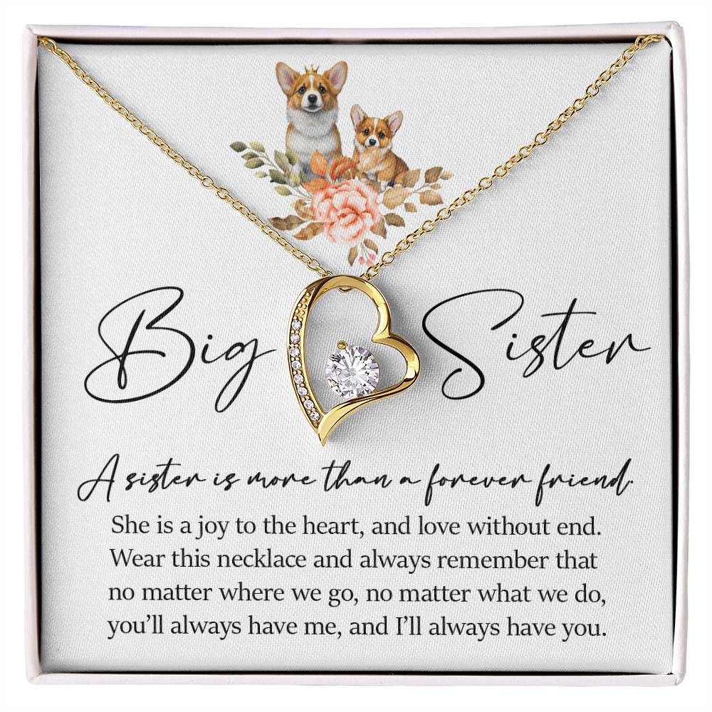 Forever Heart Necklace, Big Sister Gift