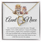 Forever Heart Necklace, Aunt and Niece Gift